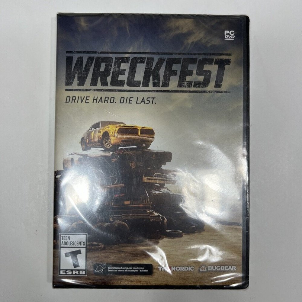 Wreckfest: Drive Hard, Die Last PC DVD Game New Factory Sealed.